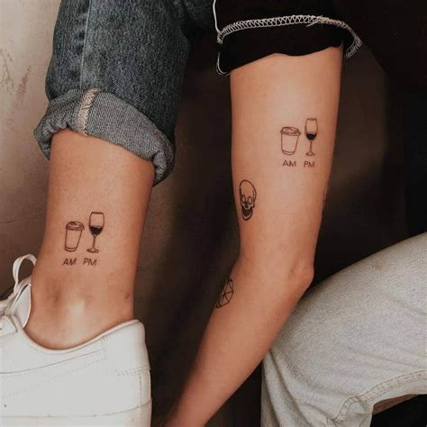 best friend minimalist tattoos